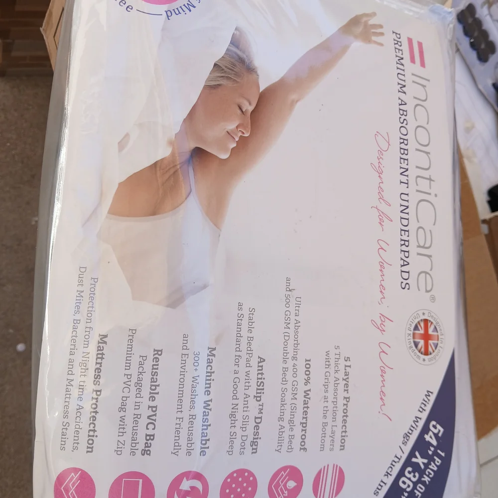 Washable Incontinence Bed Pad 36x54– Soft, Absorbent & Waterproof Mattress Prot - Picture 6 of 7